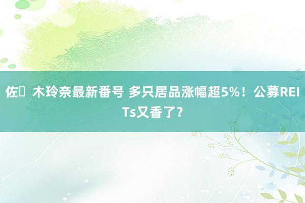 佐々木玲奈最新番号 多只居品涨幅超5%！公募REITs又香了？